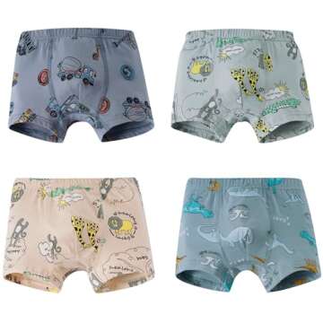 CHUNG Dinosaur Boxer Briefs for Toddlers 2-11 Years