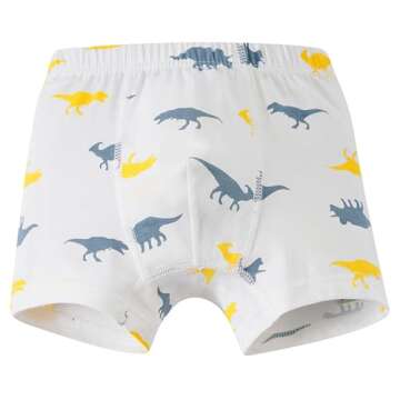 CHUNG Dinosaur Boxer Briefs for Toddlers 2-11 Years