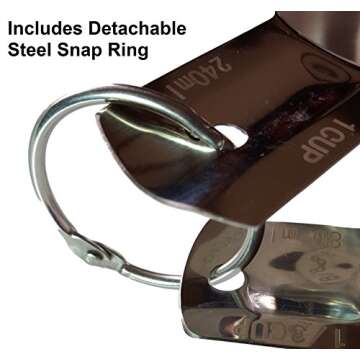 ChefsGrade 6-Piece Stainless Steel Measuring Cups Set - Elegant & Functional