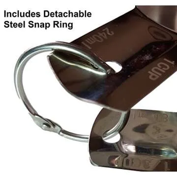 ChefsGrade 6-Piece Stainless Steel Measuring Cups Set - Elegant & Functional