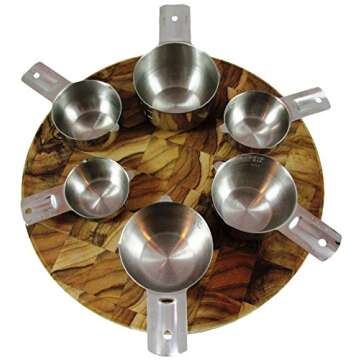 ChefsGrade 6-Piece Stainless Steel Measuring Cups Set - Elegant & Functional