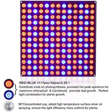 Roleadro 75W LED Grow Light for Indoor Plants - Full Spectrum