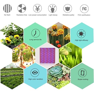 Roleadro 75W LED Grow Light for Indoor Plants - Full Spectrum