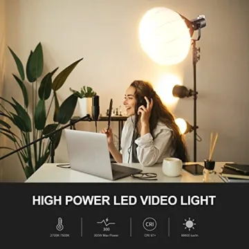 GVM 300W COB LED Video Light Kit with Softbox