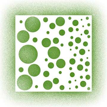 Creative Embellishments Circle Bokkah Laser Cut Stencil - 4mil Mylar