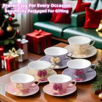 ICHAG Elegant 18-Piece Porcelain Tea Cup Set