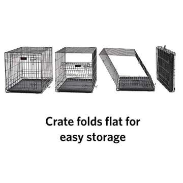 MidWest Homes for Pets iCrate Dog Crate Starter Kit 42-Inch Ideal for Large Dog Breeds (weighing 71 - 90 Pounds) Includes Crate With Cover, Pet Bed, 2 Dog Bowls