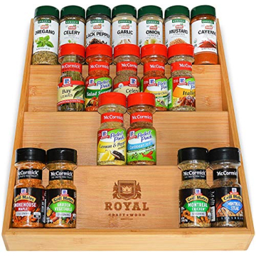 Luxury Bamboo Spice Drawer Organizer for Your Kitchen