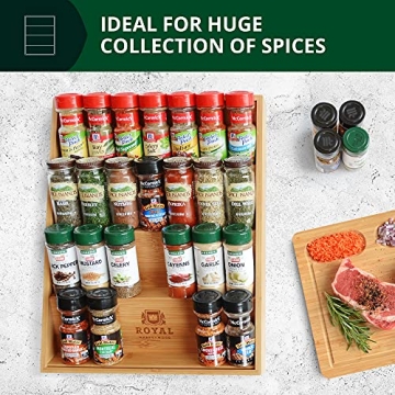 Luxury Bamboo Spice Drawer Organizer for Your Kitchen