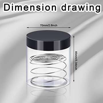 Honeydak 2 pcs Paint Brush Cleaner with Aluminum Coil, Brush Cleaning Tank, Brush and Pen Cleaners f...