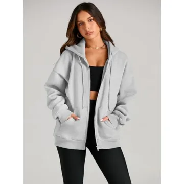 EFAN Women's Oversized Fleece Hoodie 2024 Cozy Y2K Style