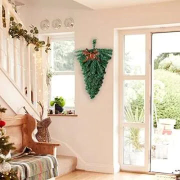 2 PCS Artificial Christmas Swag Set for Holiday Decor