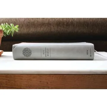 NIV Application Bible Large Print Leathersoft Pink Gray