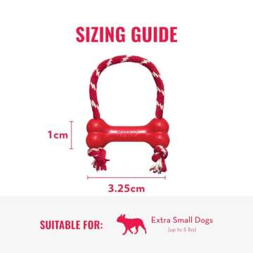KONG Goodie Bone with Rope for Tough Chewers