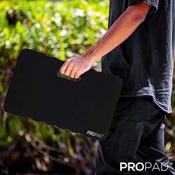 Thick Kneeling Pad, Garden Kneeler for Gardening, Bath Kneeler for Baby Bath, Kneeling Mat for Exercise & Yoga, Knee Pad for Work, Floor Foam Pad, Extra Large (XL) 18 x 11 x 1.5 Inches, Black