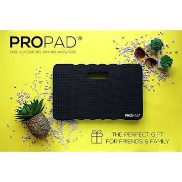 Thick Kneeling Pad, Garden Kneeler for Gardening, Bath Kneeler for Baby Bath, Kneeling Mat for Exercise & Yoga, Knee Pad for Work, Floor Foam Pad, Extra Large (XL) 18 x 11 x 1.5 Inches, Black