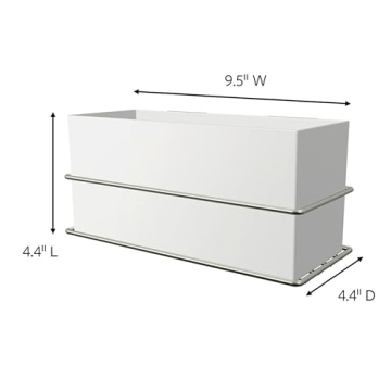 Satin Nickel Command Organizer for Bathroom Storage