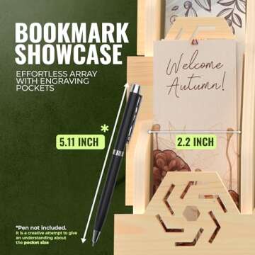 Versatile Bookmark Display Stand for Vendors - 12 Pocket Holder