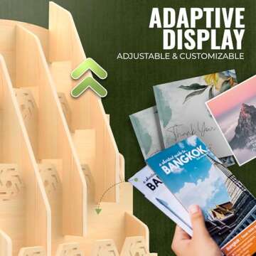 Versatile Bookmark Display Stand for Vendors - 12 Pocket Holder