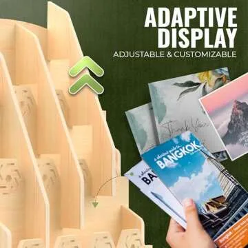 Versatile Bookmark Display Stand for Vendors - 12 Pocket Holder