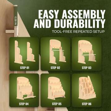 Versatile Bookmark Display Stand for Vendors - 12 Pocket Holder