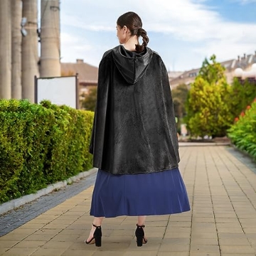 Premium Medieval Renaissance Hooded Cloak for Cosplay & Events