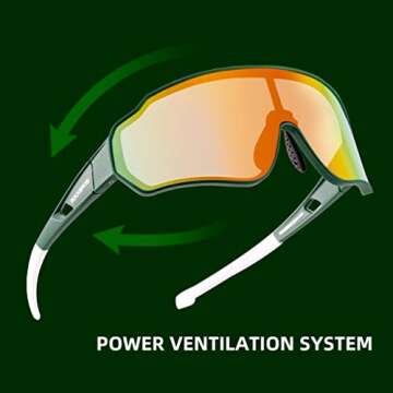 ROCKBROS Polarized Sunglasses for Men Women UV Protection Cycling Sunglasses