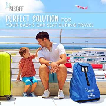 Birdee Car Seat Travel Bag for Safe Air Travel