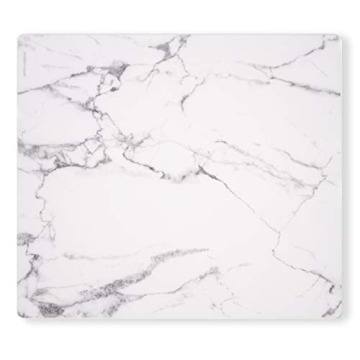 Modern-Twist 14 x 16 Silicone Placemat - Eco-Friendly Table Mat, Gray Marble Print, Dishwasher Safe,...