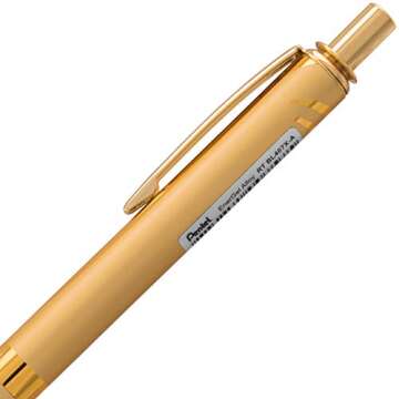 PENTEL EnerGel Alloy Gel Pen - Elegant Gold Design