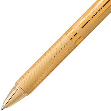 PENTEL EnerGel Alloy Gel Pen - Elegant Gold Design