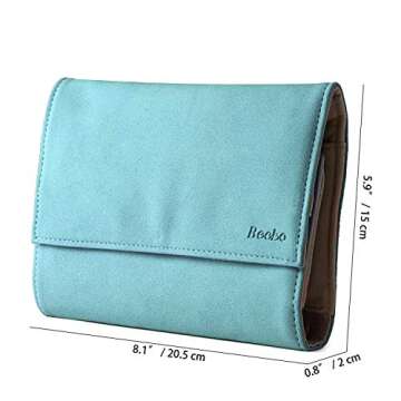 Becko US Jewelry Organizer Roll Travel Jewel Bag case for Multiple Necklaces, Rings, Bracelets, Supp...