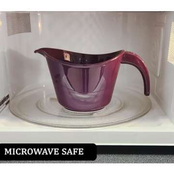 Reston Lloyd Non-Slip Base Erogonomic Space Saving Detachable Handle, 2 QT Heavy Duty BPA-Free Micro...