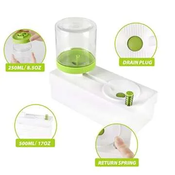 Brush Rinser- 2023 New Paint Brush Cleaner,Paint Brush Rinser with Drain,Multifunctional Paint Brush Cleaner