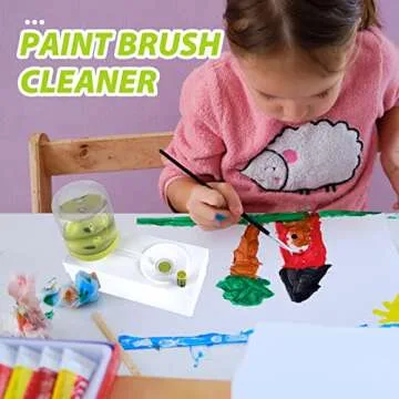 Brush Rinser- 2023 New Paint Brush Cleaner,Paint Brush Rinser with Drain,Multifunctional Paint Brush Cleaner