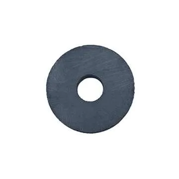 Creative Hobbies 29 Piece Strong 1.25 Inch Donut Round Ceramic Ferrite Ring Magnets, with 3/8" Center Hole x 3/16" Thickness - Ideal for Use on Refrigerator, Whiteboard, Arts Science Project, Crafts