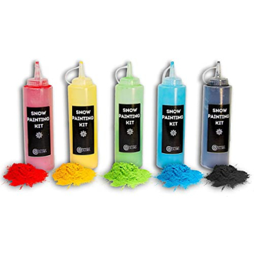 Chameleon Colors Snow Painting Kit - 10 Pack of Vibrant Colors with Easy Squeeze Bottles for Safe Ou...