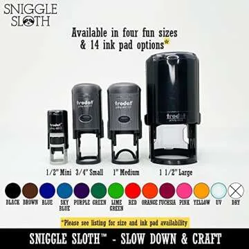 Steaming Hot Coffee Mug Cup with Heart Self-Inking Rubber Stamp Ink Stamper for Stamping Crafting Planners - 1/2 Inch Mini - Blue Ink