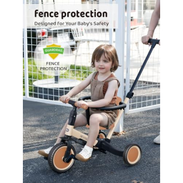 5 in 1 Toddler Tricycle for Kids Aged 1-3 Years