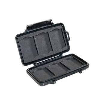 Pelican 0945 Compact Flash Memory Card Case (Black)
