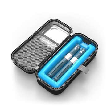 SHBC Insulin Pen Carrying Case Portable Medical Cooler Bag for Diabetes with Protective Ice Brick - ...