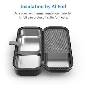 SHBC Insulin Pen Carrying Case Portable Medical Cooler Bag for Diabetes with Protective Ice Brick - Convenient to Changing Needles with Each Injection