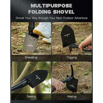 DARTMOOR Compact Mini Folding Shovel for Outdoor Use