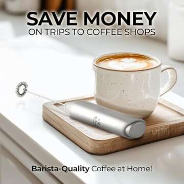 Zulay Kitchen Powerful Milk Frother for Coffee at Home