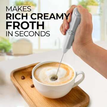 Zulay Kitchen Powerful Milk Frother for Coffee at Home