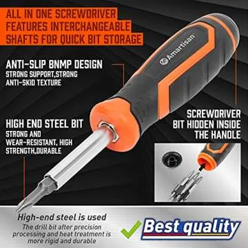 Amartisan 18-in-1 Multi-bit Screwdriver - Portable Tool