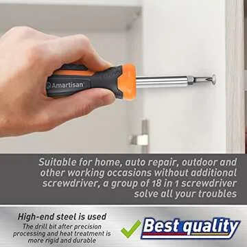 Amartisan 18-in-1 Multi-bit Screwdriver - Portable Tool