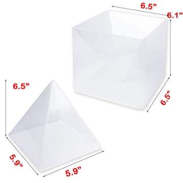 Large Pyramid Mold 5.9", Buytra Silicone Mold for Resin, Resin Casting Mold, Clear Epoxy Resin Molds...