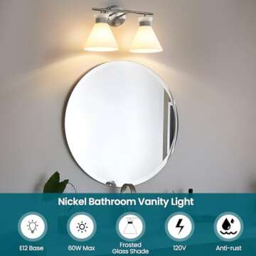 Stylish WOSHITU Bathroom Vanity Light Fixtures for Elegant Decor