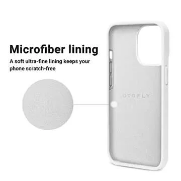 OTOFLY Designed for iPhone 14 Pro Case, Silicone Shockproof Slim Thin Phone Case for iPhone 14 Pro 6.1 inch (White)
